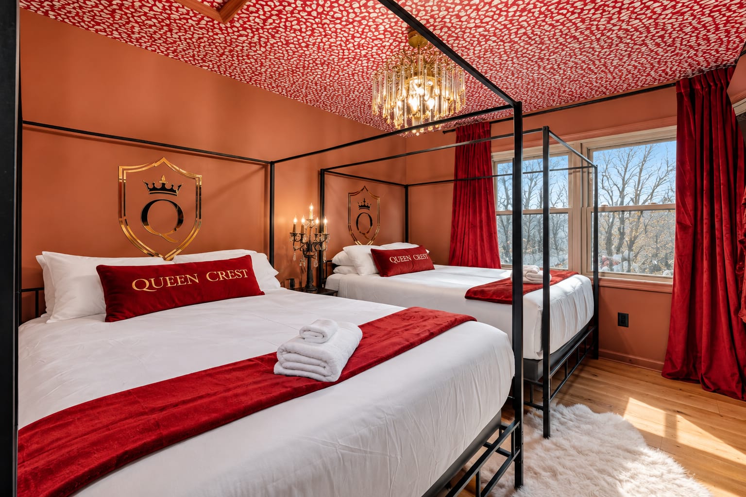 Queen Crest bedroom