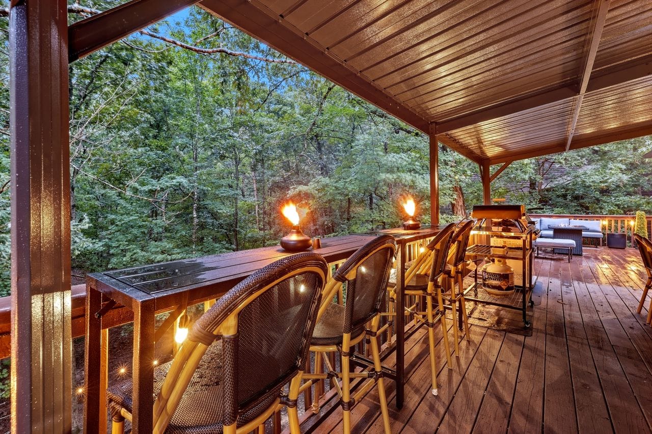 Upper deck bar top